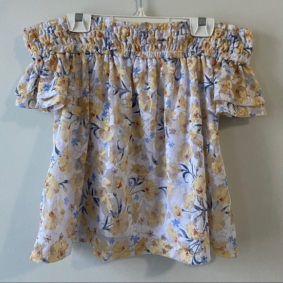 Ardene Floral Off the Shoulder Top - Picture 1 of 4